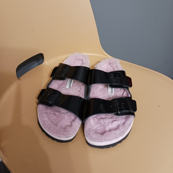 Birkenstock Black Patent Keather Sandals Size 39 - Picture 3 of 10